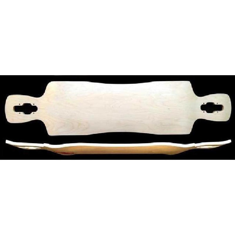 LTM Drop Down Drop Through Double Kick 40″ Longboard Deck