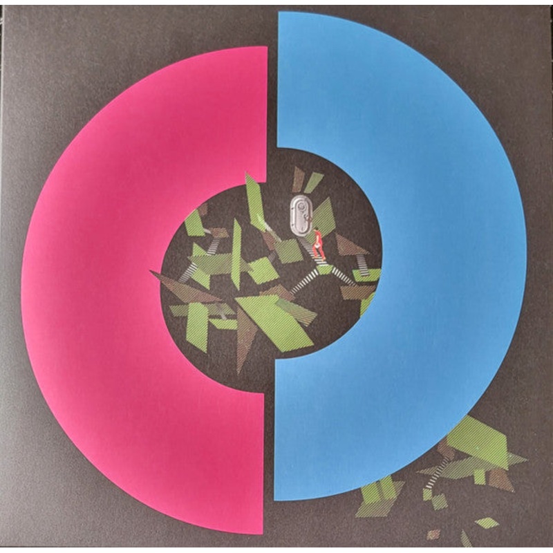 Microwaves  Discomfiture Atlas Blue/Pink Color Vinyl LP Record