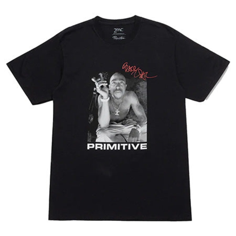 Primitive Skateboarding Primitive x Tupac Smoke T Shirt Black Small