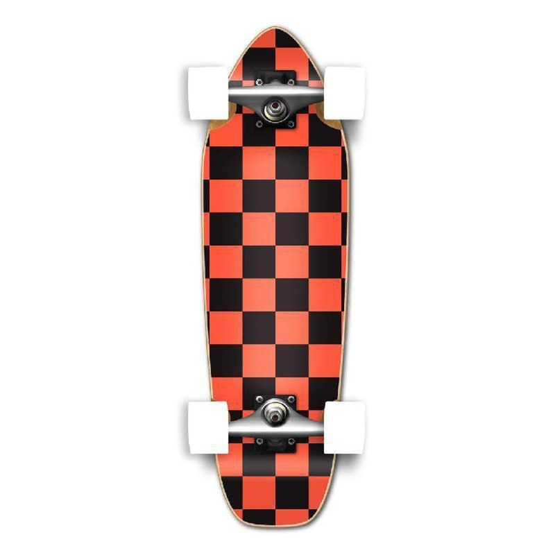 Punked Mini Cruiser Complete – Checker Orange Complete