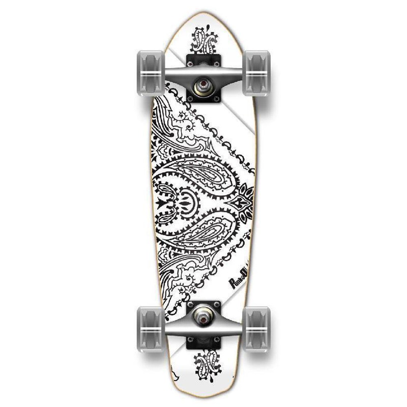 Punked White Bandana 25″ Micro Cruiser Complete Complete