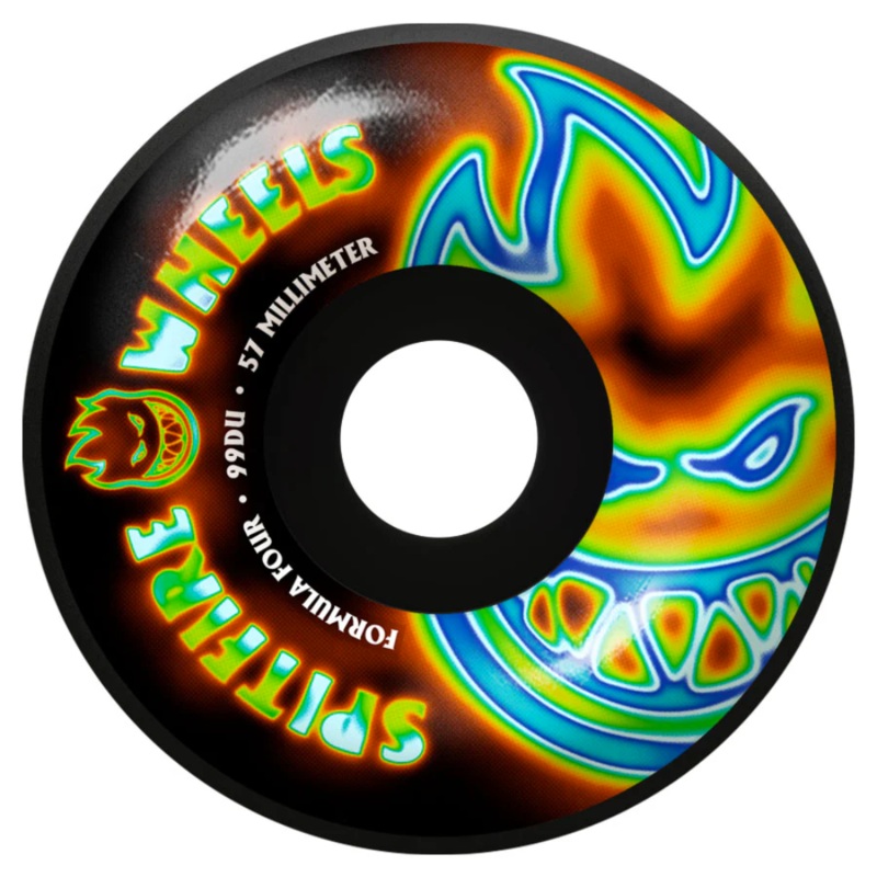 Spitfire F4 Radioactive Bighead Classic Wheels Black 99a 57mm 57mm