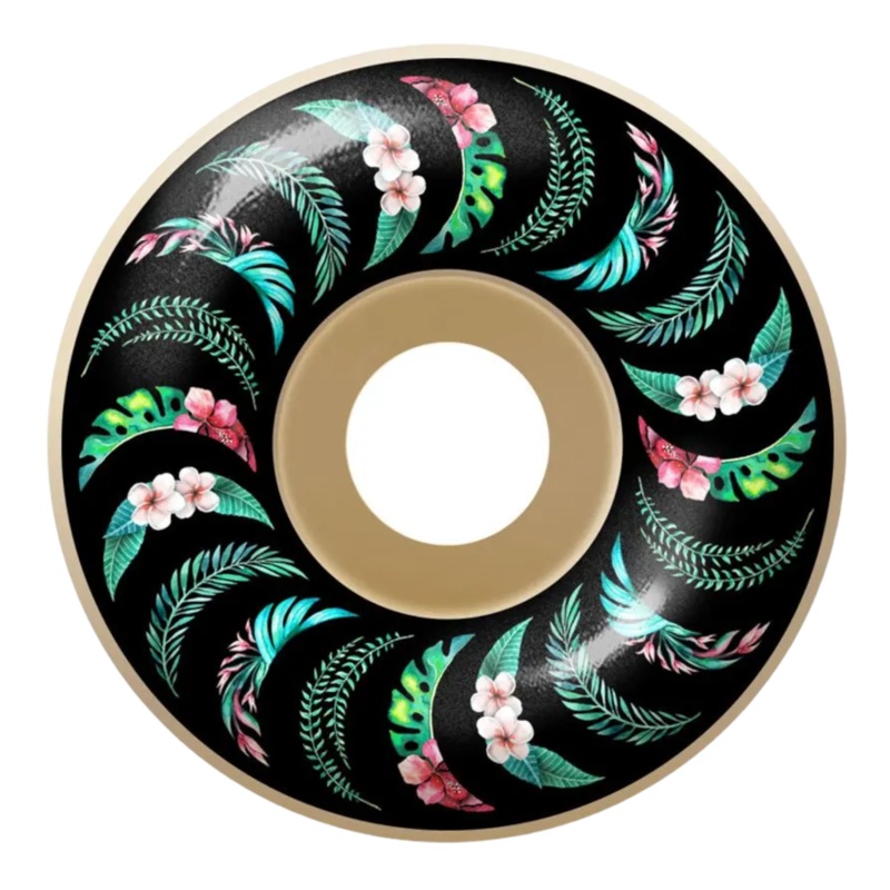 Spitfire Floral Swirl Formula Four Wheels 99du 52mm 52mm White