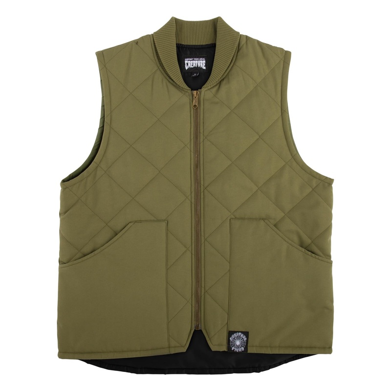 Support Quilt Mens Creature Work Shirt Stone Green M