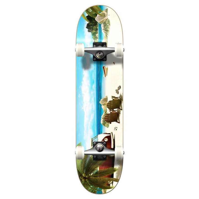 Yocaher Graphic Complete 7.75″ Skateboard – Getaway Complete