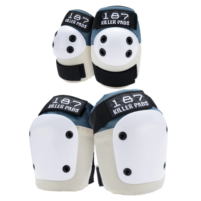 187 Killer Pads Knee & Elbow Pad Combo Pack Stone/Khaki SM/MD