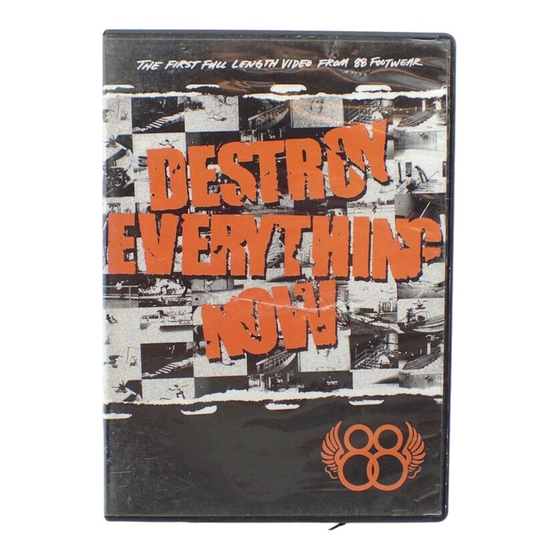 88 Footwear Destroy Everything Now Skateboard DVD OS