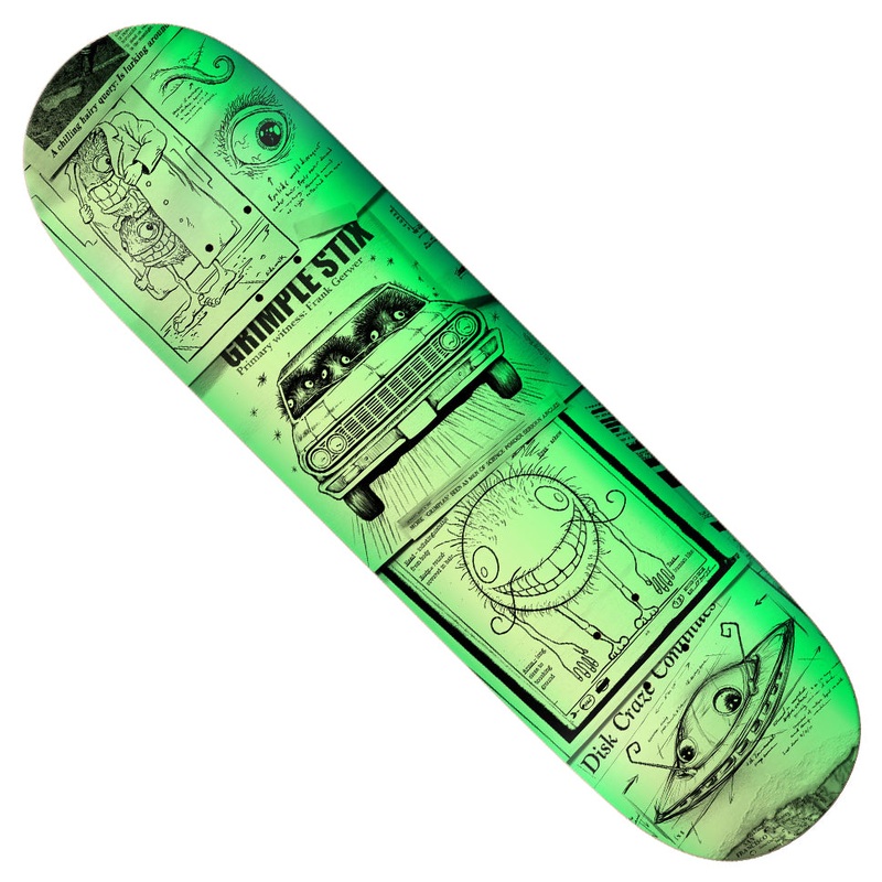 Anti Hero Grimple Stix Frank Gerwer Sightings Deck Green 8.5 x 31.8 WB:14.25