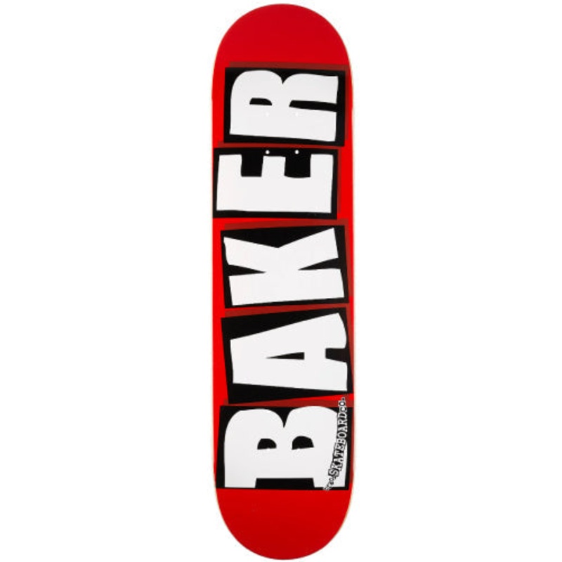 Baker Brand Logo Red/White Skateboard Deck 8.125″ 8.125″