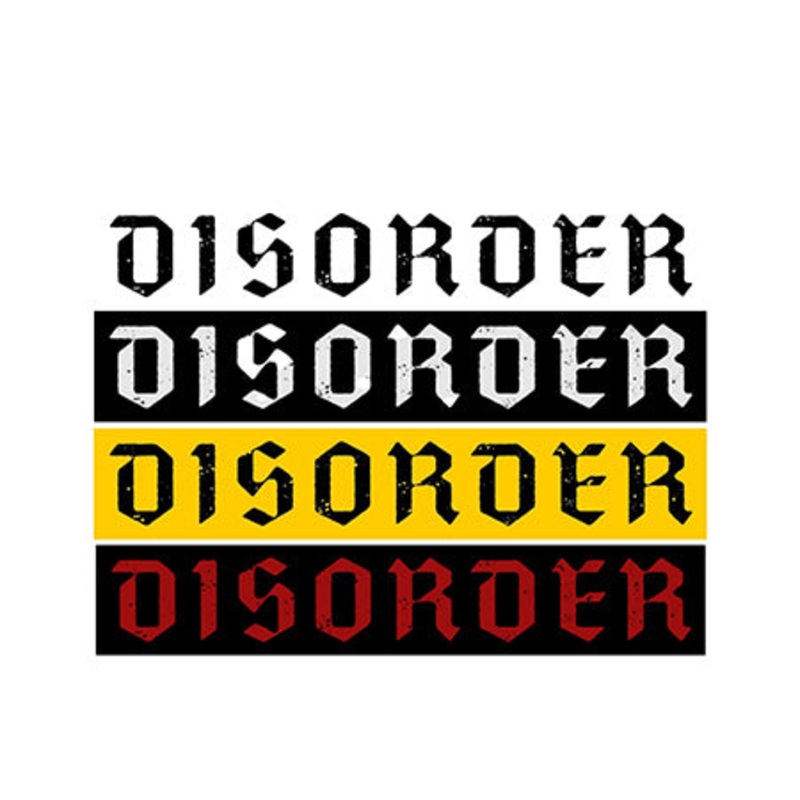 Disorder Skateboards Logo Sticker Assorted 5″