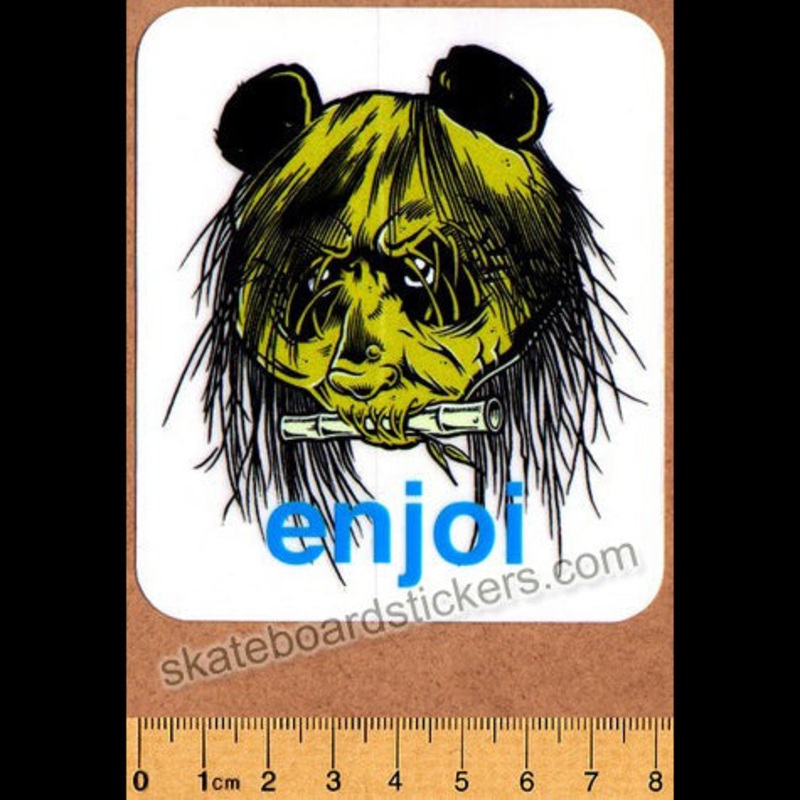 Enjoi 80’s Head Skateboard Sticker (Zorlac / Pushead Tribute)