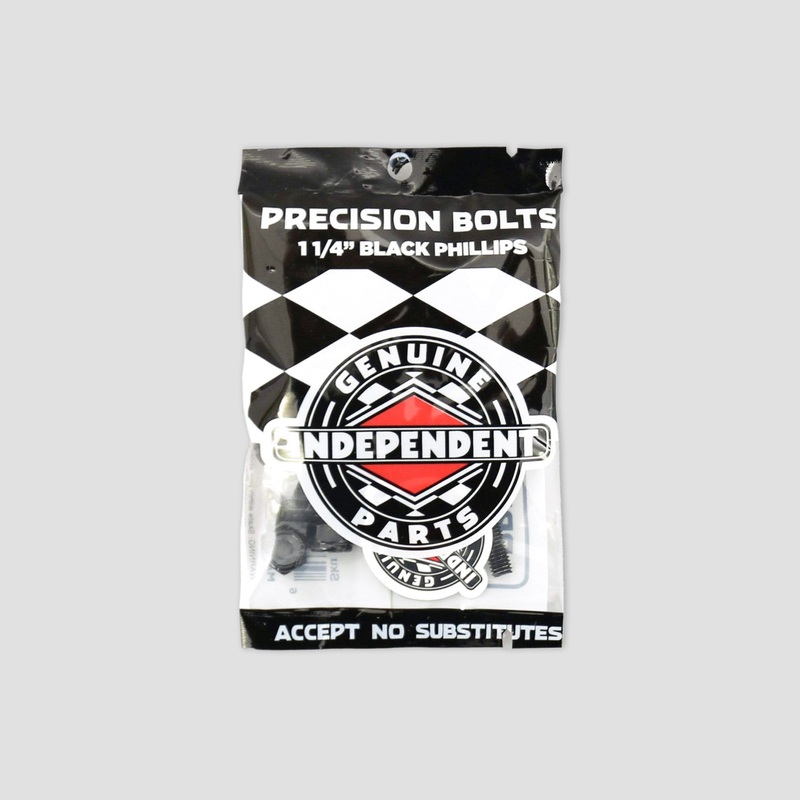 Independent 1 1/4″ Phillips Skateboard Bolts Black