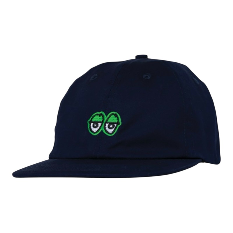 Krooked Skateboards Eyes Hat Adjustable Strapback Navy/Green OS