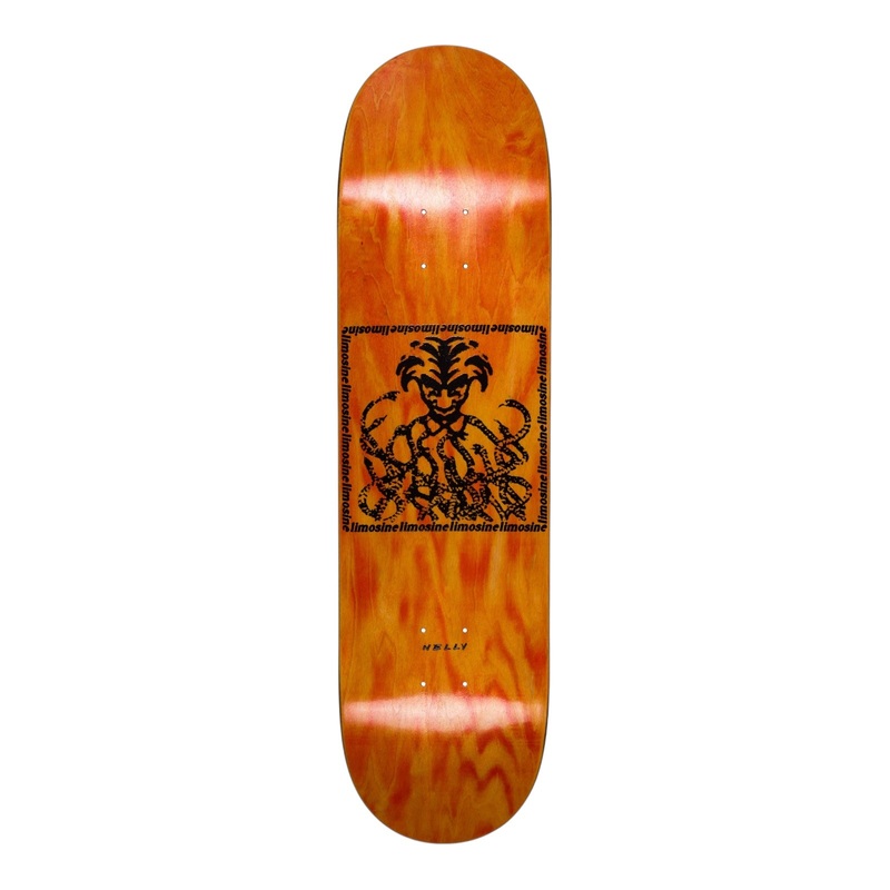 LIMOSINE Snake Pit Nelly Skateboard Deck 8.5 Assorted Stains 8.5
