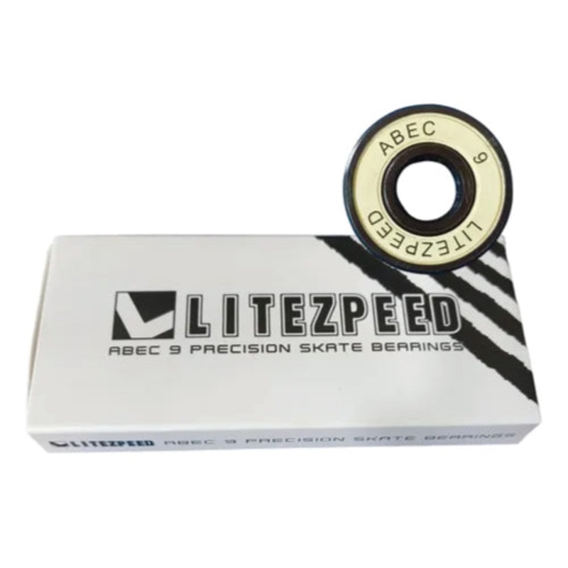 LiteZpeed Abec 9 Precision Skateboard Bearings White