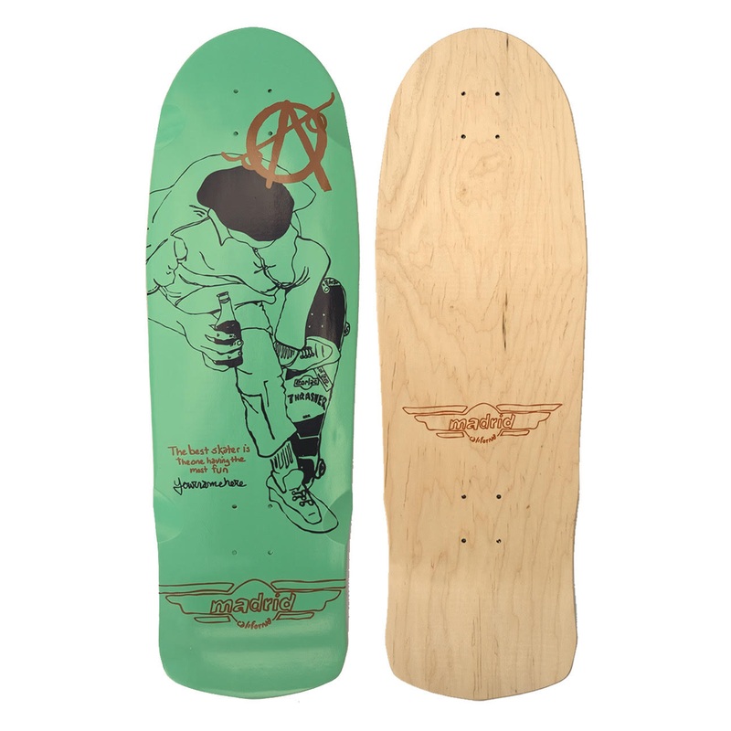 Madrid x Tim Kerr OS Shape LTD of 250 Skateboard Deck Natural