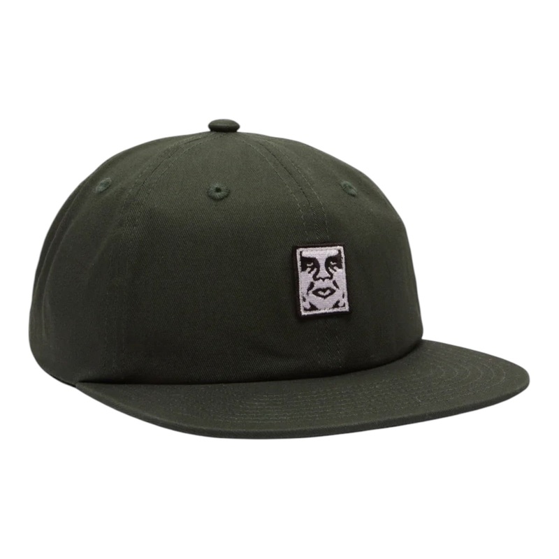 OBEY ICON PATCH PANEL STRAPBACK HAT BLACK OS