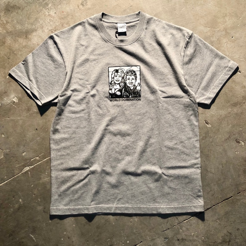 Polar Skate Co. – World Domination Tee – Heather Grey Medium