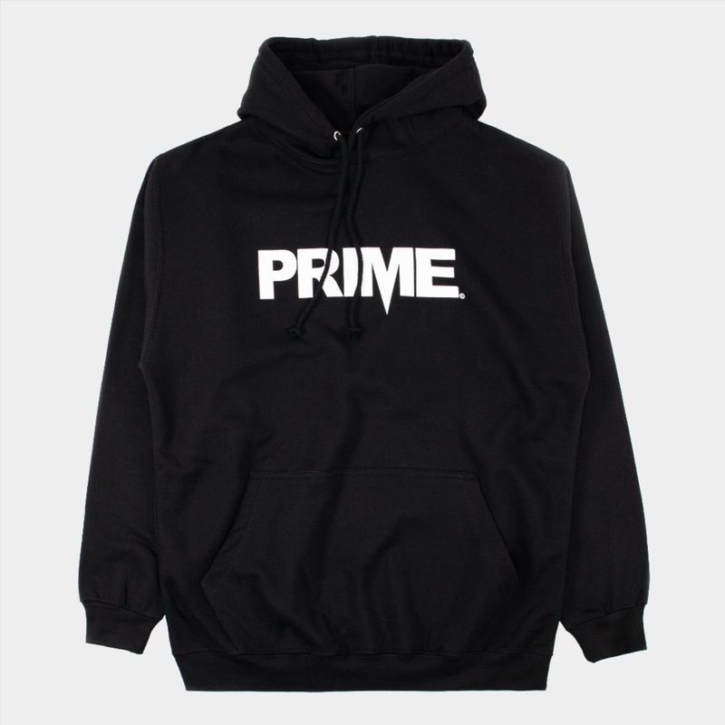 Prime Delux OG Logo Hooded Sweat – Black / White S