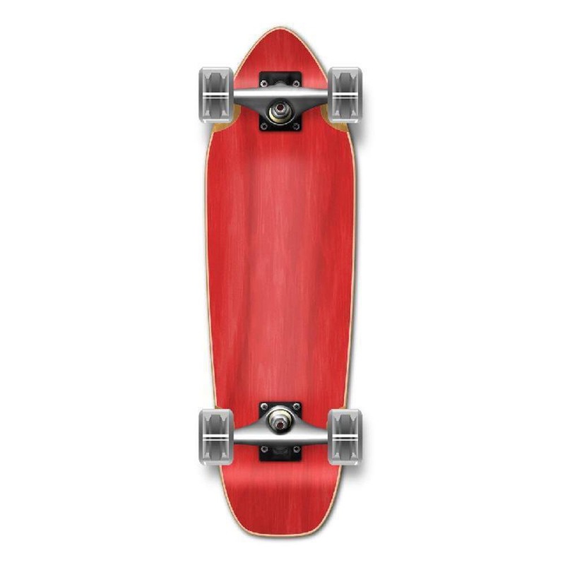 Punked Stained Red 27″ Mini Cruiser Complete Complete