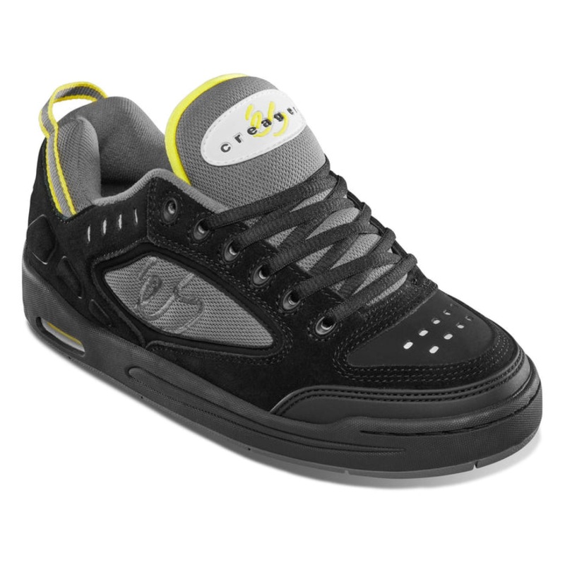 S The Creager Black/Grey Skateboard Shoes M 8 / W 9.5