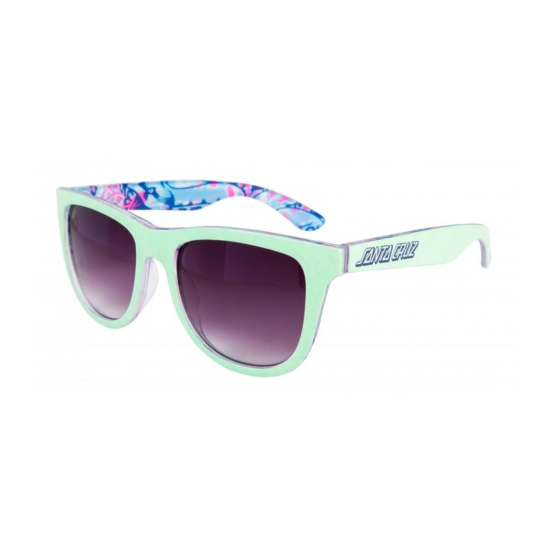 Santa Cruz Kendall Snake Sunglasses – mint/printed
