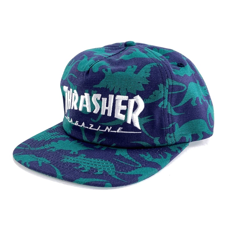 Thrasher Cap Mag Logo Snapback – Dino Print