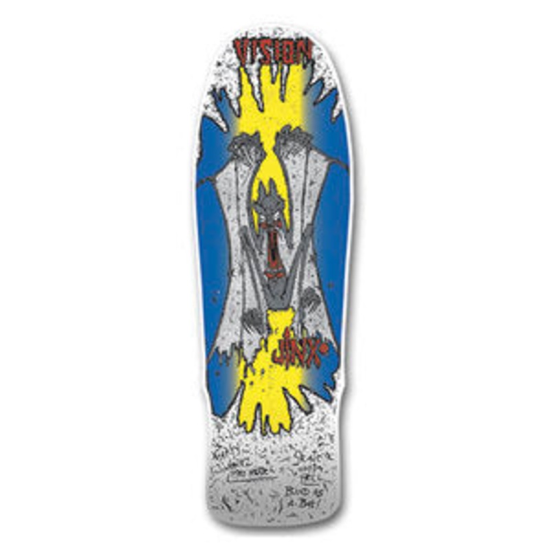 Vision ORIGINAL JINX reissue skateboard deck – WHITE YELLOW