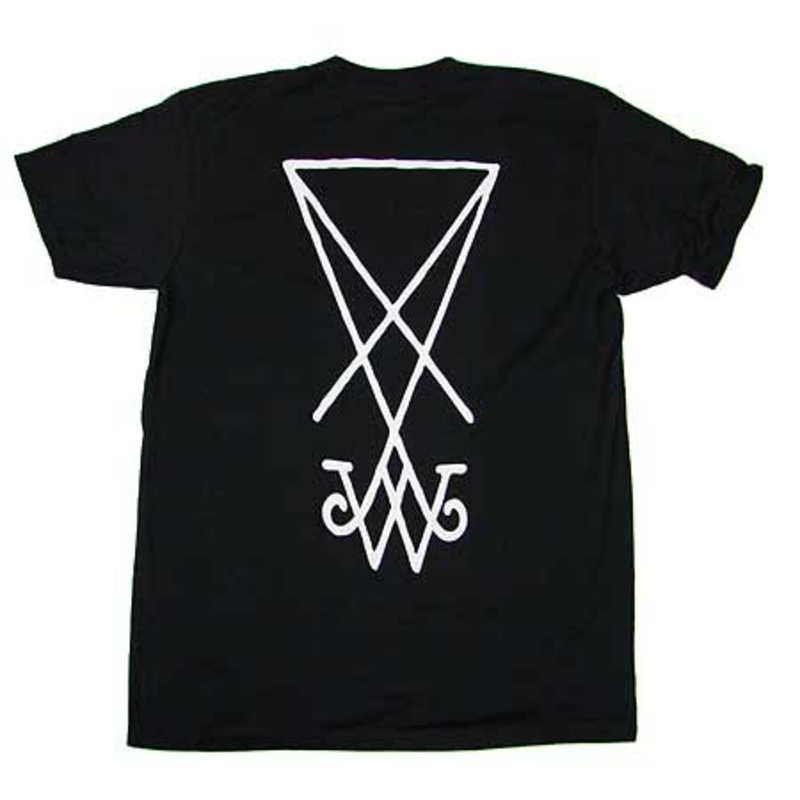 Welcome Skateboards Symbol T Shirt Black/ White Extra Large