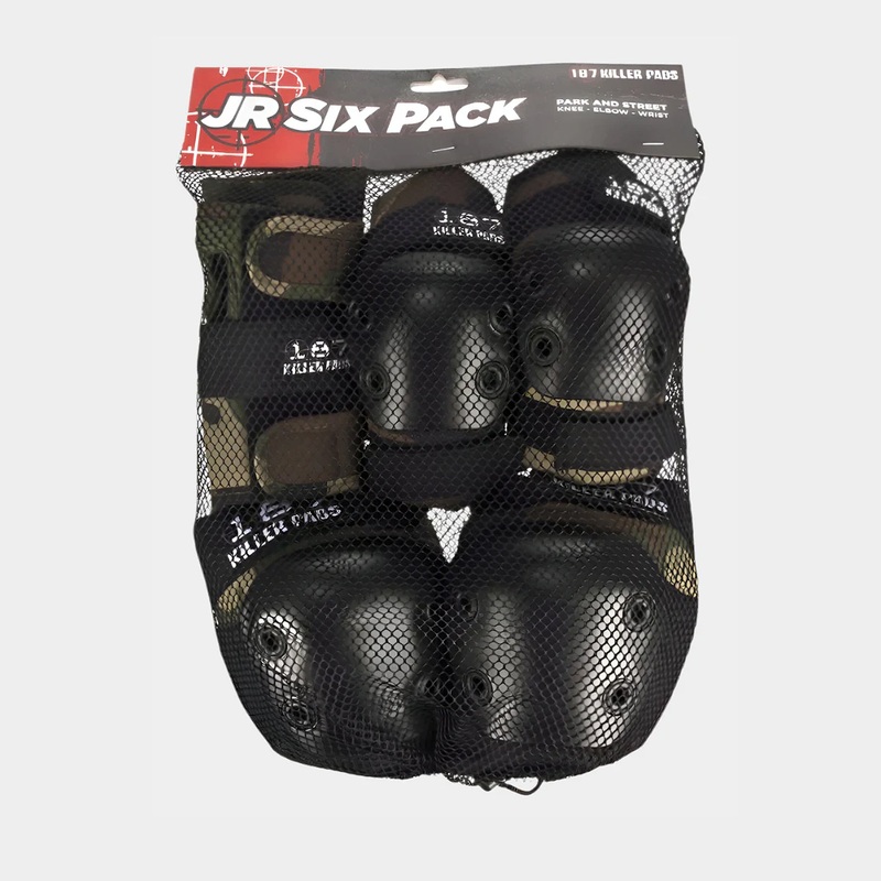 187 Killer Pads Junior Six Pack Set OSFA – Camo