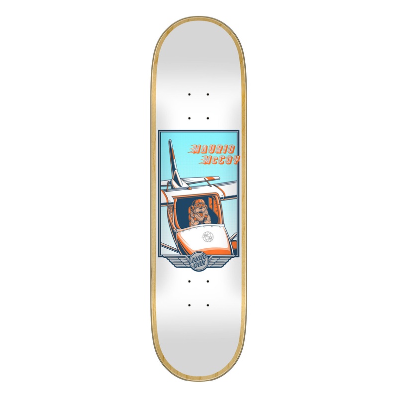 8.25in McCoy Aviator Santa Cruz VX Skateboard Deck No Color 8.25in x 31.83in