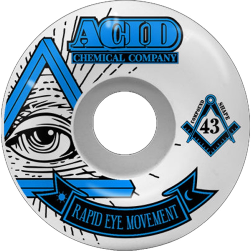 ACID REM PYRAMID 52mm 101a WHT WHEELS SET