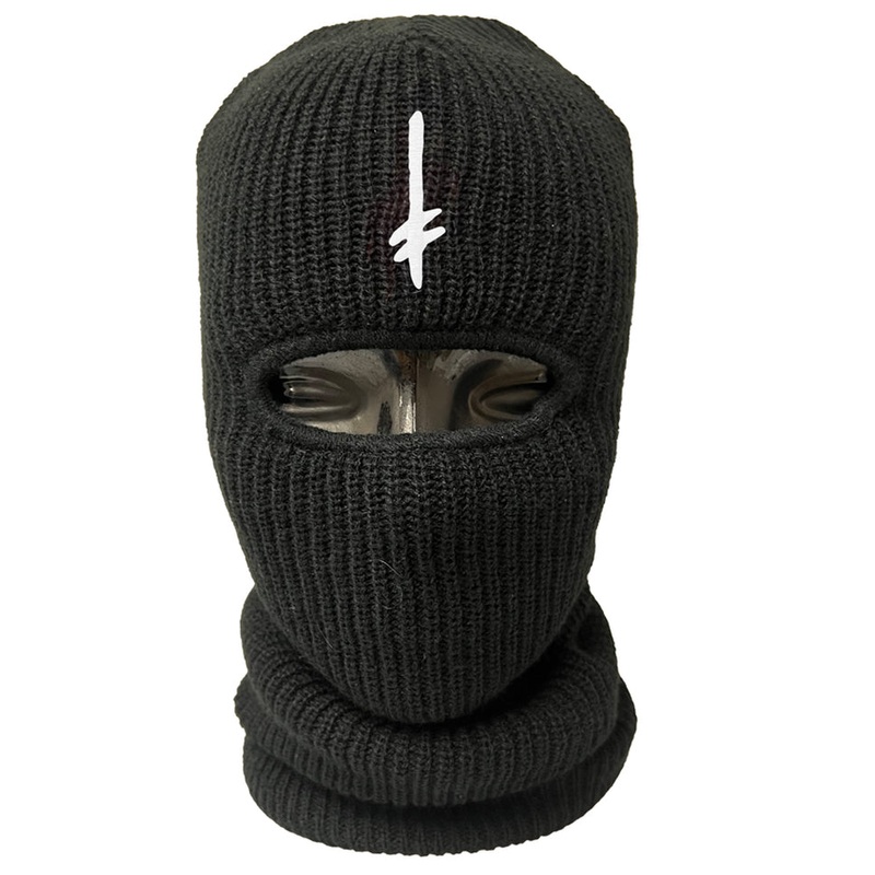 Deathwish Gang Logo Ski Mask Black One Size Fits All