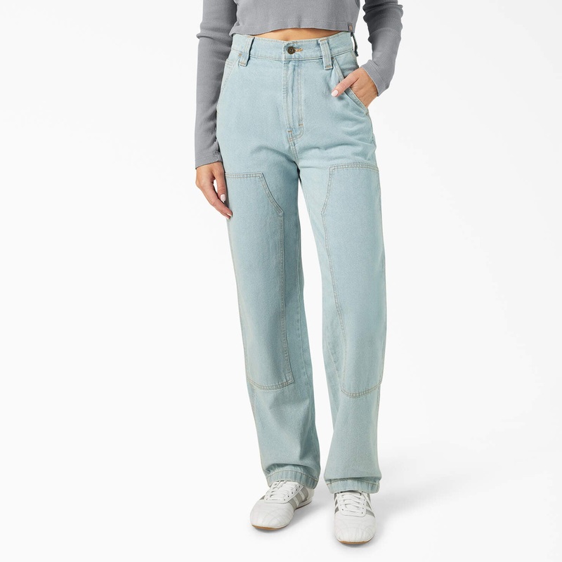 Dickies Women’s Madison Loose Fit Denim- Vintage Denim Wash 26 Vintage Denim Wash (C15)