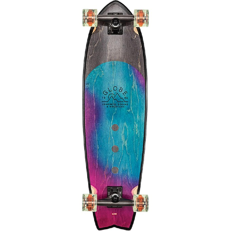 Globe Chromantic Washed Aqua 33″ Kicktail Cruiser Longboard Complete
