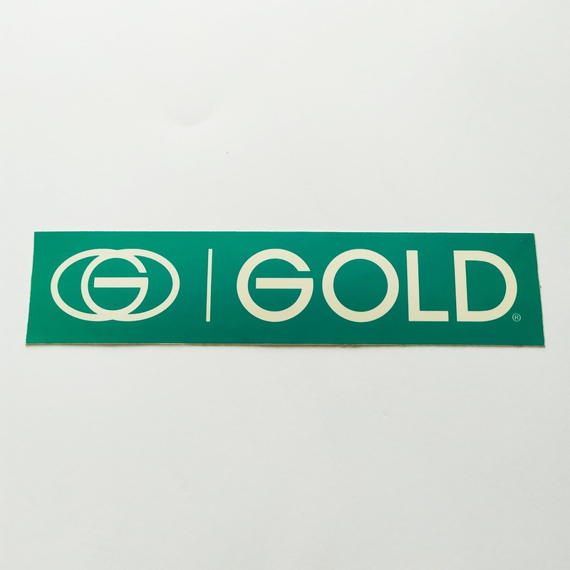Gold Wheels Skateboard Sticker