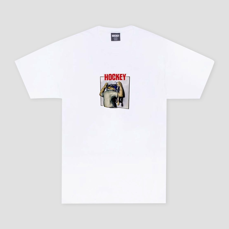 Hockey Screen Time T-Shirt White Small