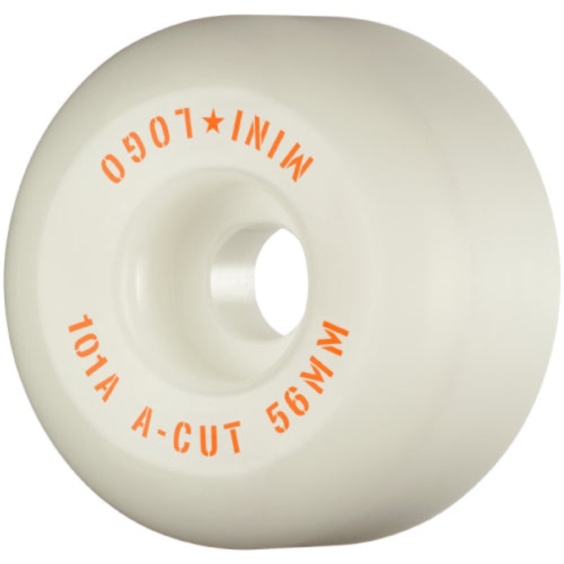 Mini Logo Skateboard A-cut Wheels White 56MM 101A 56mm