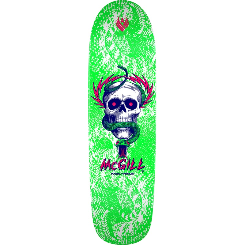 Powell Peralta McGill Skull and Snake Green / White Flight 9.01″ Skateboard Deck
