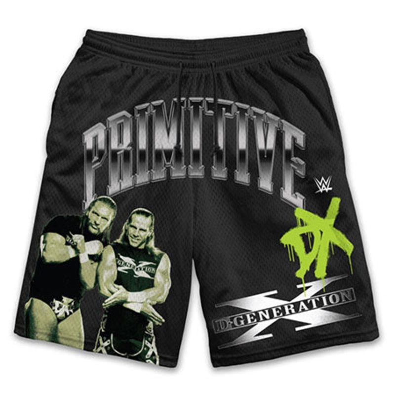 Primitive Skateboarding WWE DX Mesh Shorts Black Extra Large