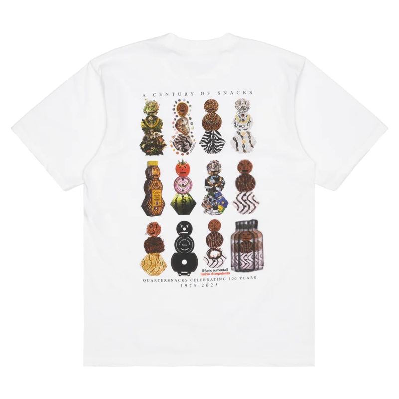 Quartersnacks Anniversary T Shirt White Small