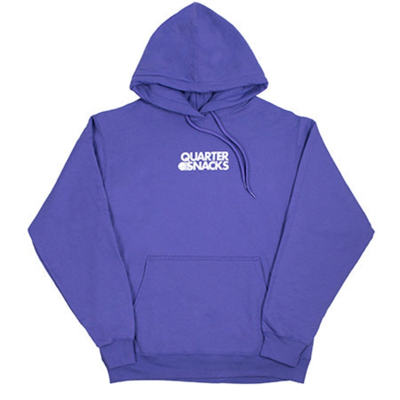 Quartersnacks Journalist Pullover Hooded Sweatshirt Purple Small