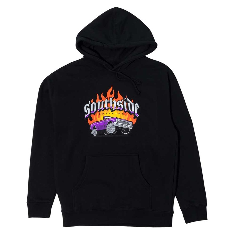 Spitfire Wheels Hoodie Southside Skatepark Black SM