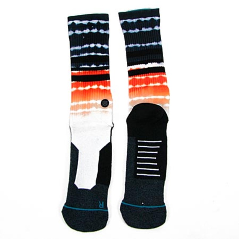 Stance Burn Crew Socks Orange Large