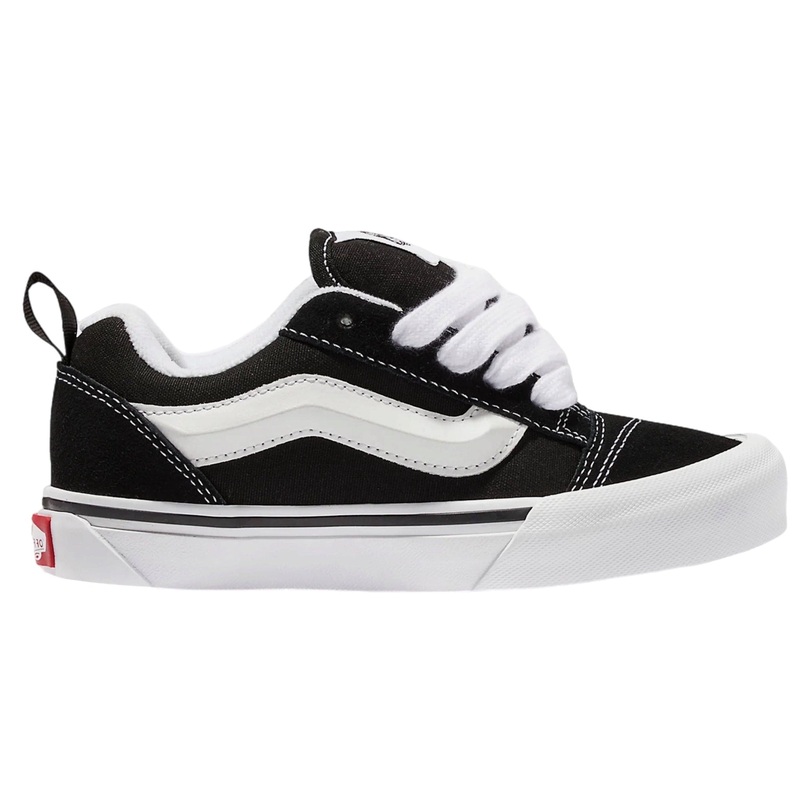 VANS KNU SKOOL BLACK WHITE SHOES 6