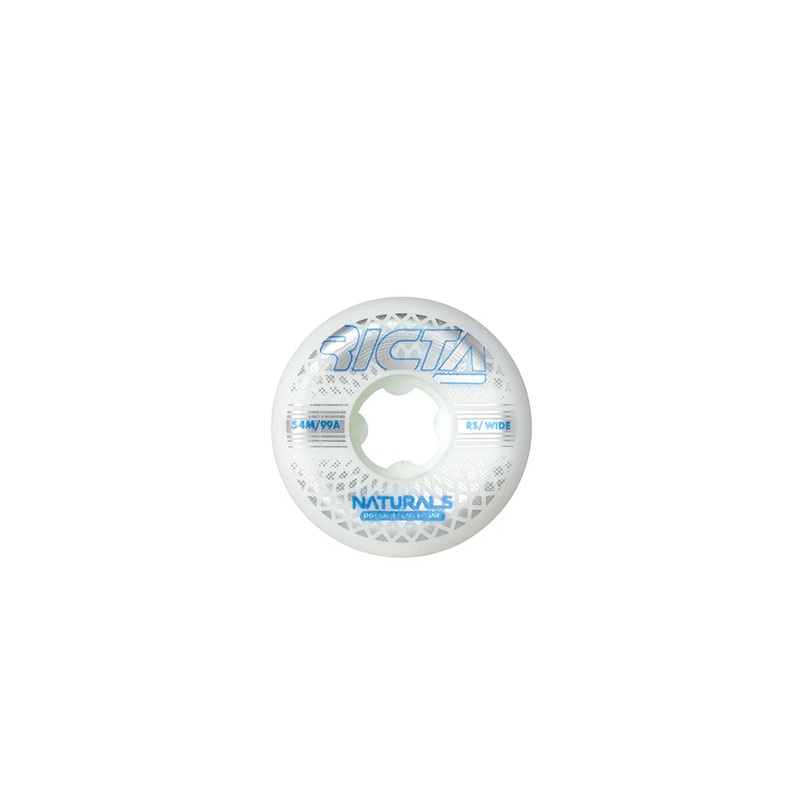 54mm Reflective Naturals Wide 99a Skateboard Wheel 54mm