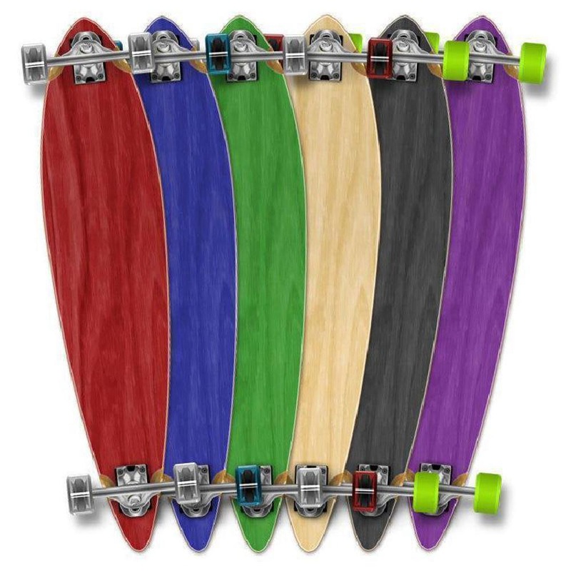 Blank 40 inch Pintail Longboard Red