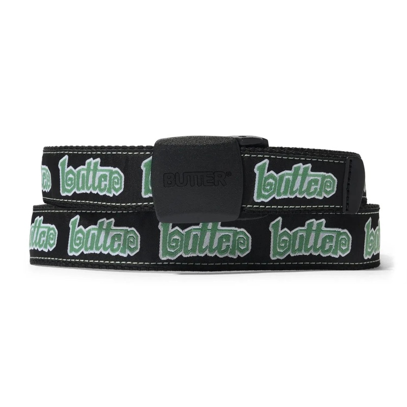 Butter Goods Swirl Woven Belt Black