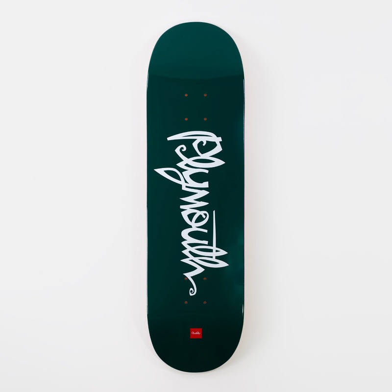 Chocolate – 8.5″ Flip the Script Plymouth Deck – Argyle Green 8.5″