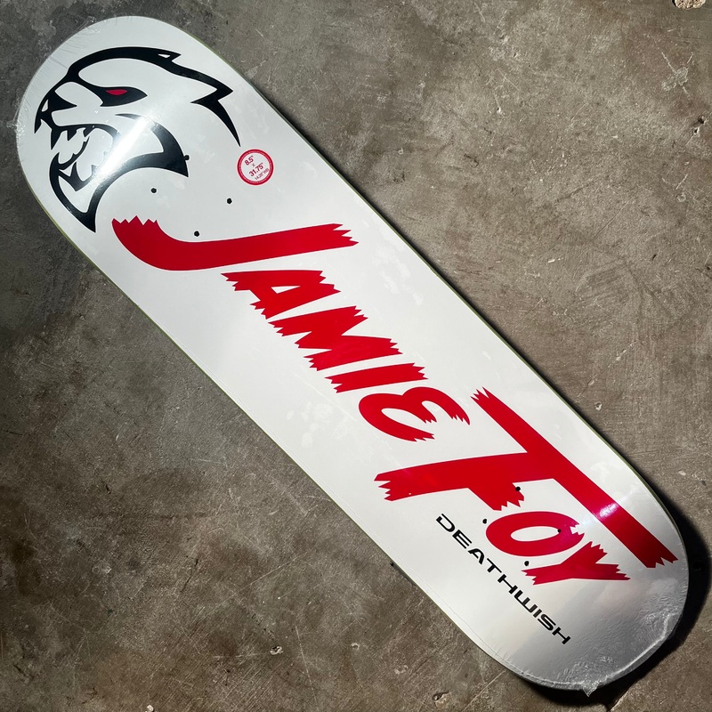 Deathwish Skateboards – Jamie Foy Hemi White Deck – 8.5″